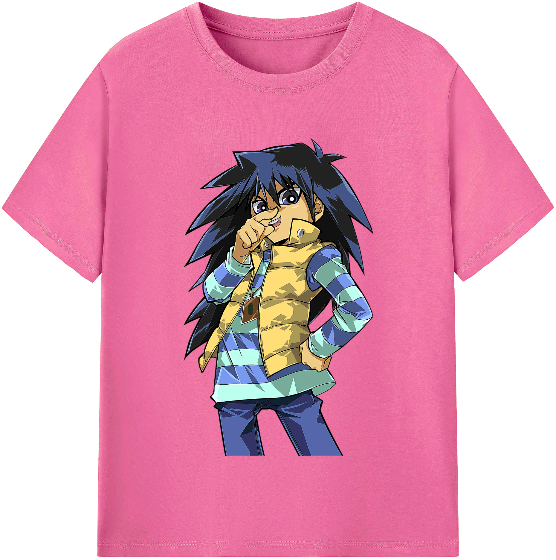 （画像用） 遊☆戯☆王 Yu-Gi-Oh! レディースカジュアルプリントTシャツ（綿100％）